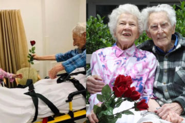 104歲阿公情人節緊急送醫　竟不忘送太太玫瑰，網友：不像我只收到空氣